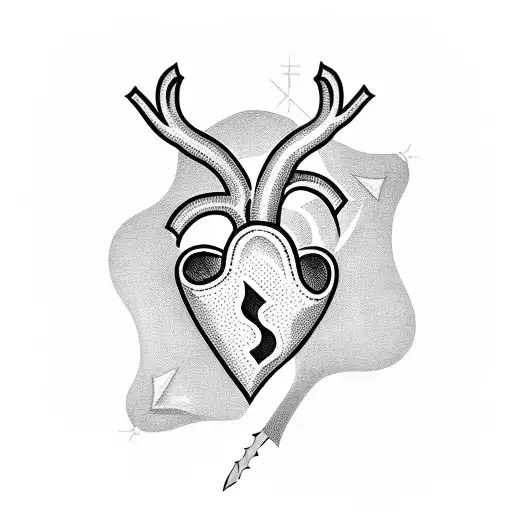 Heart Pierced with a Dagger tattoo design idea