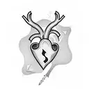 Heart Pierced with a Dagger tattoo design idea