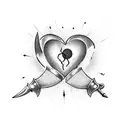 Heart Pierced with a Dagger tattoo design idea