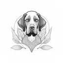 german shorthair pointer tattoo design idea