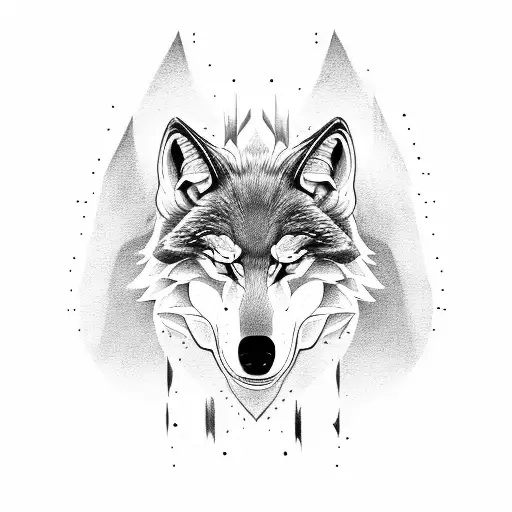 Fenrir wolf tattoo design idea