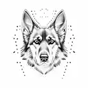 German Shepherd Dog tattoo design idea