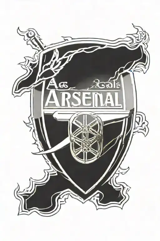 Arsenal FC logo tattoo design idea
