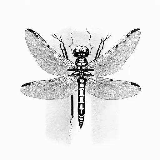 Dragonfly tattoo design idea