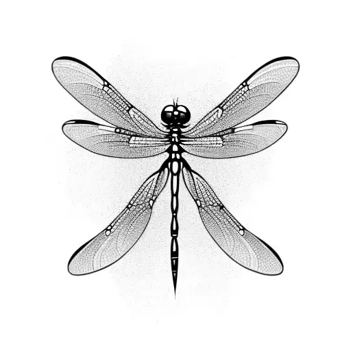 Dragonfly tattoo design idea