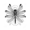 Dragonfly tattoo design idea