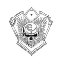  Sic Parvis Magna tattoo design idea