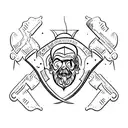  Sic Parvis Magna tattoo design idea