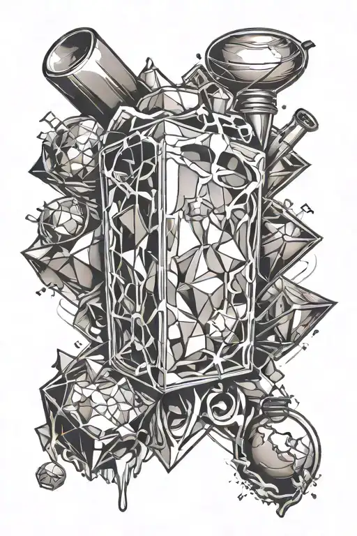 Ice cube with shaker tattoo can be placed on the world map as if it were one of the continents. This will emphasize the  tattoo design idea