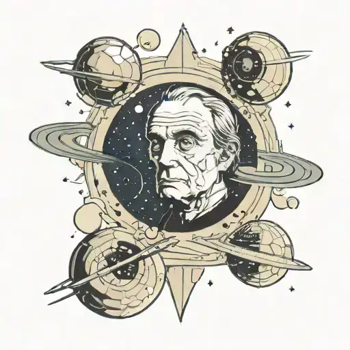 carl sagan pale blue dot tattoo design idea
