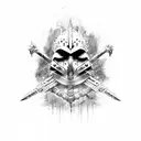 warrior dark souls tattoo design idea