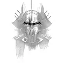 warrior dark souls tattoo design idea