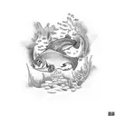 fish tank  tattoo design idea