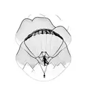 FREEDOM, PARAGLIDER, HUSTLE,FAMILY,HARDWORK tattoo design idea