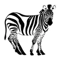 zebra tattoo design idea