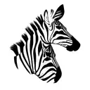 zebra tattoo design idea
