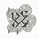 roman numerals of 1976 and 1971 tattoo design idea