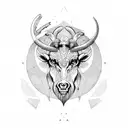 Taurus aries tattoo design idea