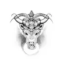 Taurus aries tattoo design idea