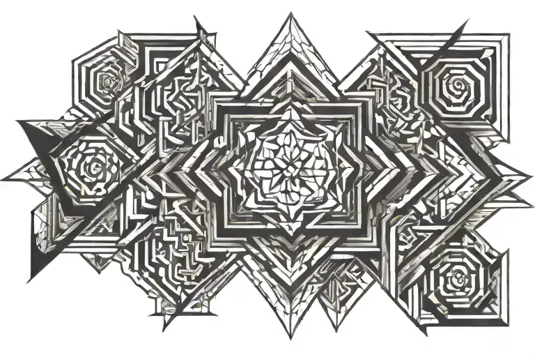 perspective priority tattoo design idea