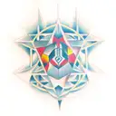 Hexagonal Chaos tattoo design idea