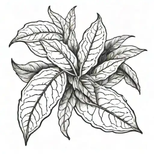 bay leaf tattoo design idea
