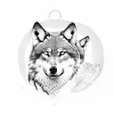 Wolf, and a spartan, 1991 tattoo design idea