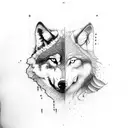 Wolf, and a spartan, 1991 tattoo design idea