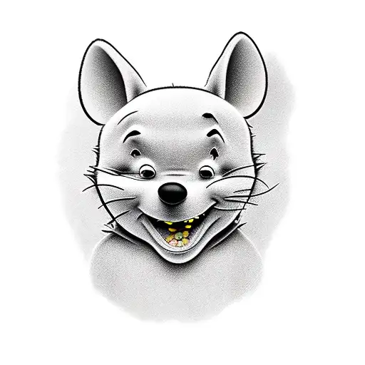 Winnie the Pooh and Tasmanian Devil tattoo design idea