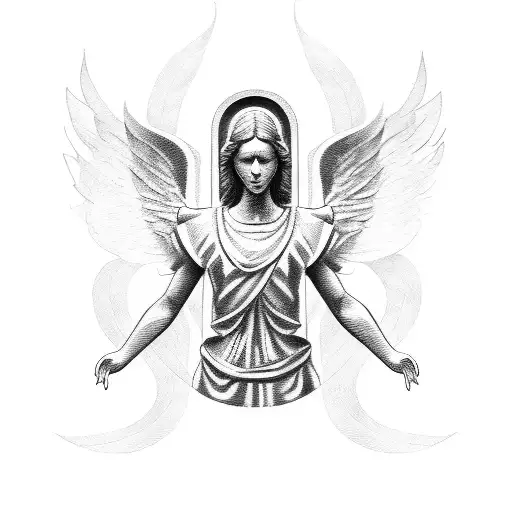 biblical angel tattoo