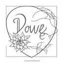 unconditional love tattoo design idea
