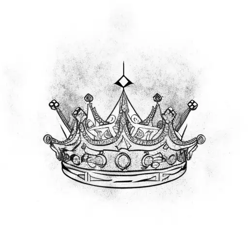 Download Broken Crown - Symbol of Power and Royalty PNG Online - Creative  Fabrica