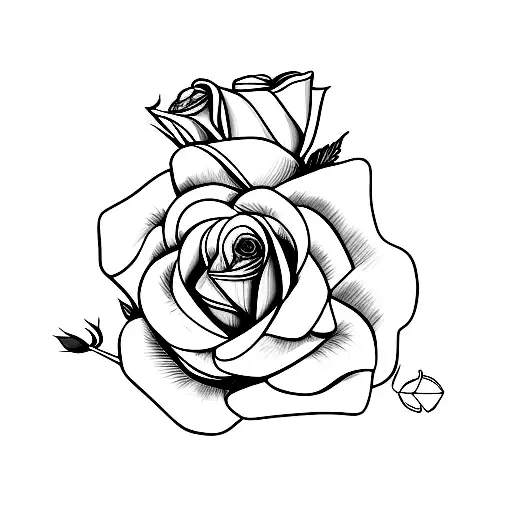 the name Eleanor and a rose tattoo design idea