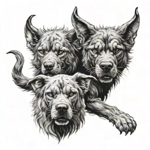 Cerberus+ tattoo design idea