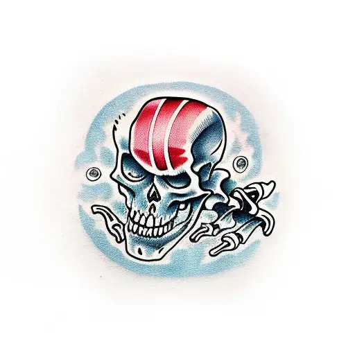 skeleton giving the middle finger  tattoo design idea