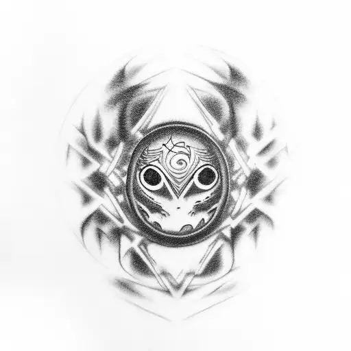 cuervo de itachi con dos ojos del sharingan  tattoo design idea