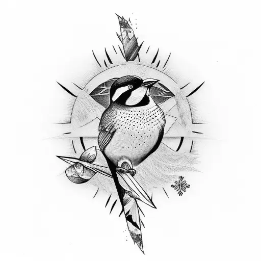 birds landscape birds cool badass tattoo design idea