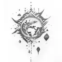 earth wind fire water  tattoo design idea