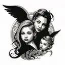 big sister and little sister tattoo tattoo design idea