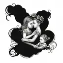 big sister and little sister tattoo tattoo design idea