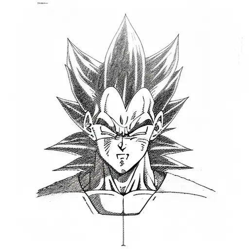 majin vegeta and itachi tattoo design idea