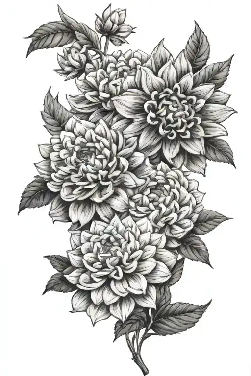 susannawurz flowers tattoo lookalike dahlia tattoo design idea