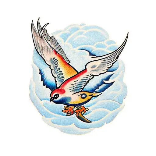 Torogoz bird tattoo design idea