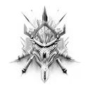 weapon spikes  tattoo design idea