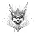 weapon spikes mythical tattoo design idea