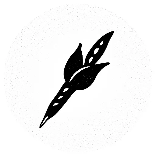 Firefly with cursive letter V  tattoo design idea
