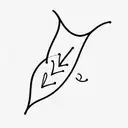 Firefly with cursive letter V  tattoo design idea