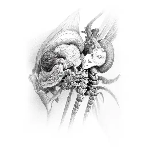 spinal cord tattoo design idea