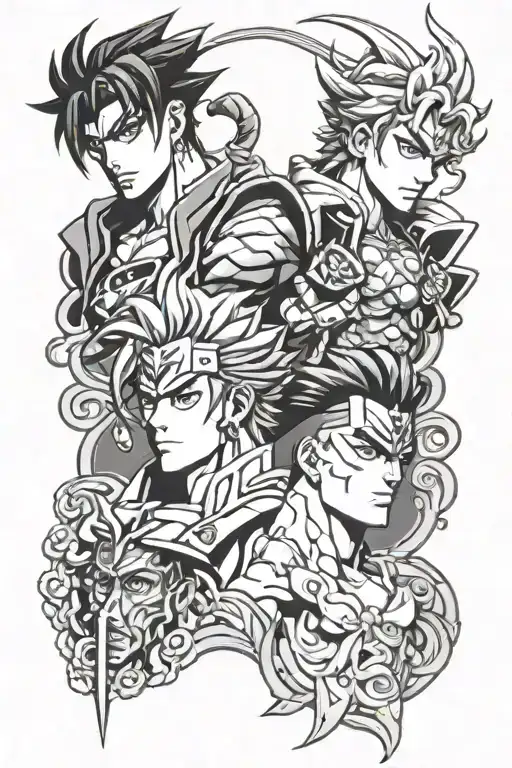 jojo bizarre adventure tattoo design idea