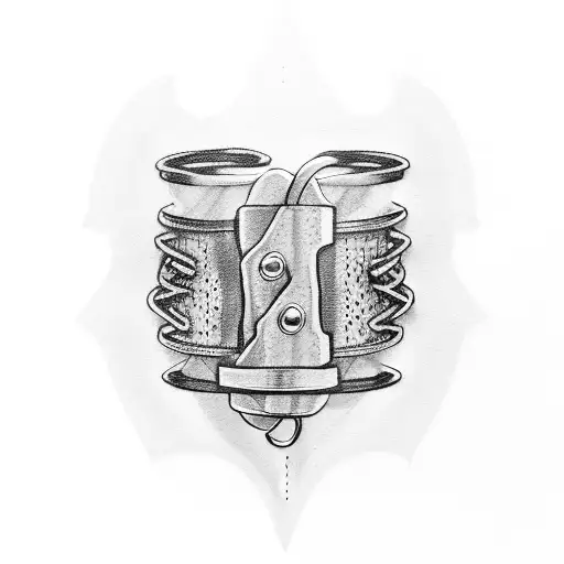 handcuff tattoo design idea